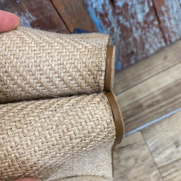 Kelly & Katie Blue Miroven Wedge Jute Sandals - Picture 6 of 10